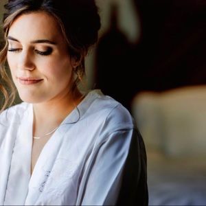 White Bridal Satin Robe